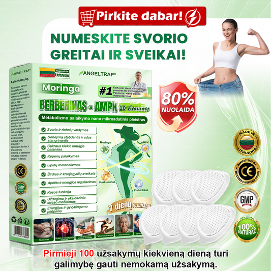 🎁 Likusios tik 5 dėžutės! Siūlome papildomą 50% nuolaidą! Pasiekite formą ir sveikatą. Numeskite svorį dabar ir neturėsite kitos galimybės iki kitų metų.